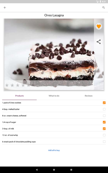 Dessert Recipes - Image screenshot of android app