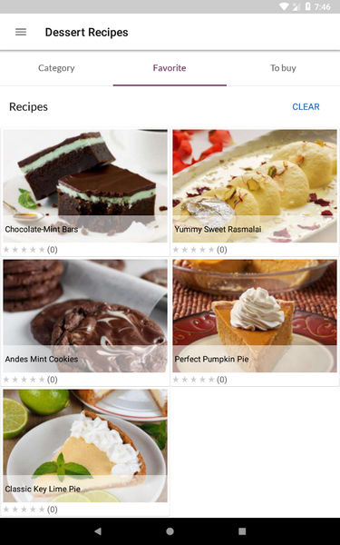 Dessert Recipes - Image screenshot of android app