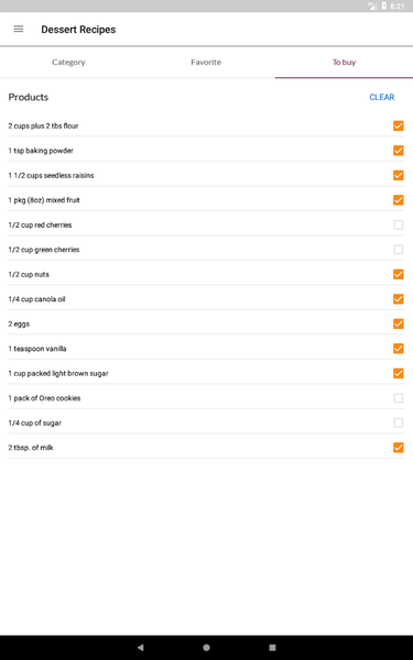 Dessert Recipes - Image screenshot of android app