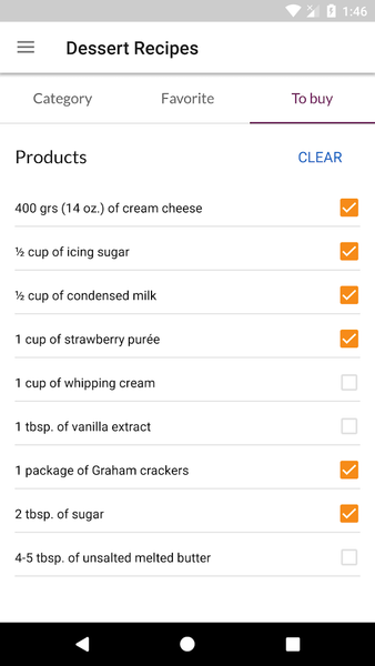 Dessert Recipes - Image screenshot of android app