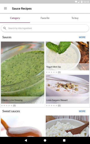 Sauce Recipes - Image screenshot of android app