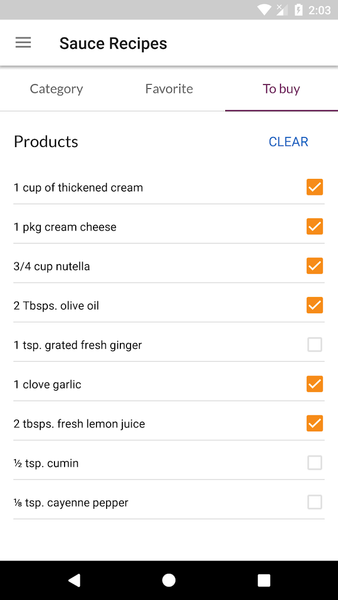Sauce Recipes - Image screenshot of android app