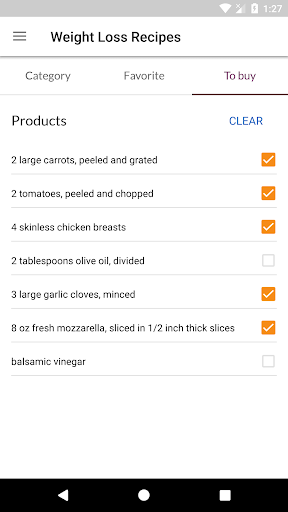 Weight Loss Recipes - Image screenshot of android app