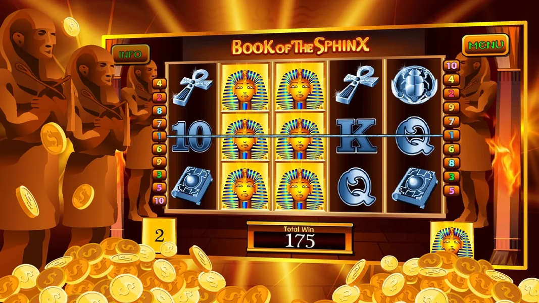 Book Of Sphinx Slot - Gameplay image of android game