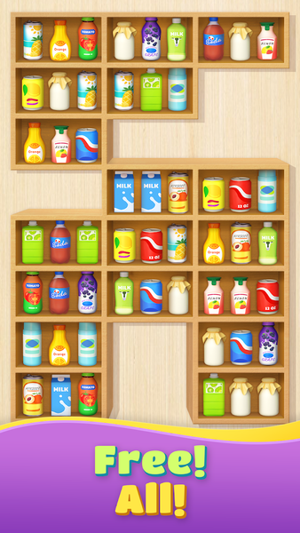 Goods Sort 3D: Matching Games - Gameplay image of android game