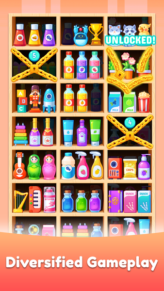 Shelf Sort Puzzle Game - Gameplay image of android game