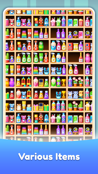 Shelf Sort Puzzle Game - Gameplay image of android game
