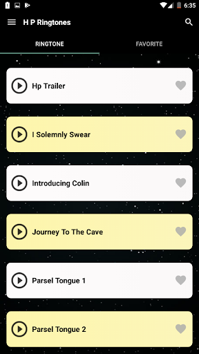 Potter Ringtones - عکس برنامه موبایلی اندروید