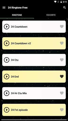 ۲۴ Ringtones - عکس برنامه موبایلی اندروید