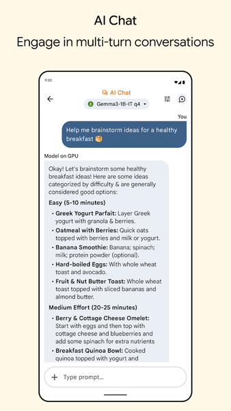 Google AI Edge Gallery - Image screenshot of android app