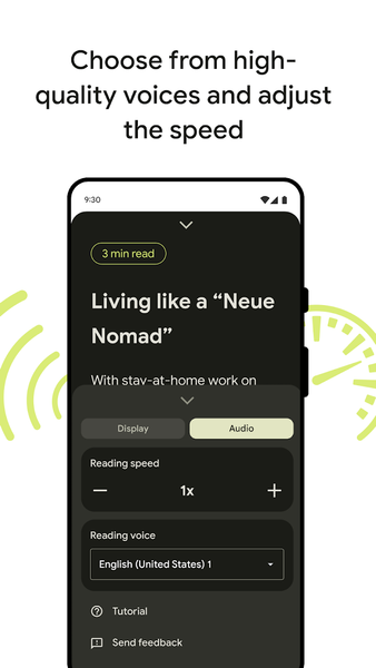 Reading mode - Image screenshot of android app