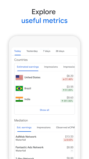 Google AdMob - Image screenshot of android app