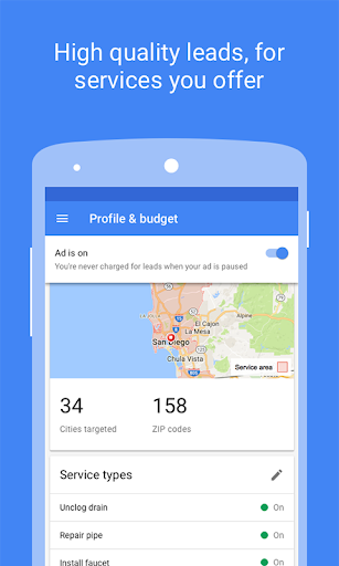 Google Local Services Ads - عکس برنامه موبایلی اندروید