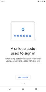 Google Authenticator - Image screenshot of android app