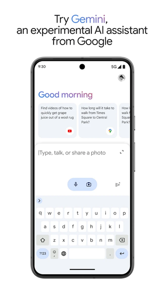 Google Gemini - Image screenshot of android app