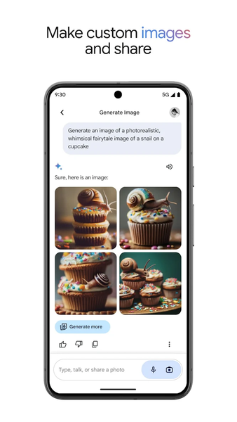Google Gemini - عکس برنامه موبایلی اندروید