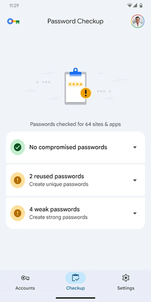 Google Password Manager - عکس برنامه موبایلی اندروید