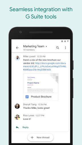 Google Chat - عکس برنامه موبایلی اندروید