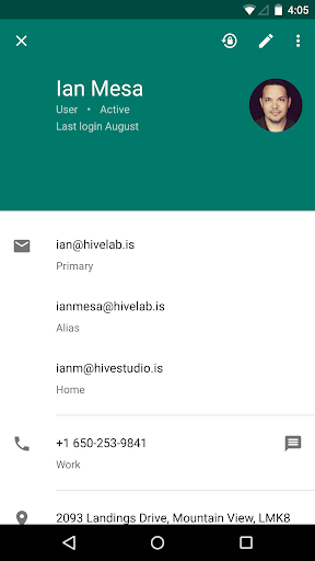 Google Admin - Image screenshot of android app