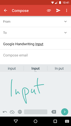 Google Handwriting Input - Image screenshot of android app