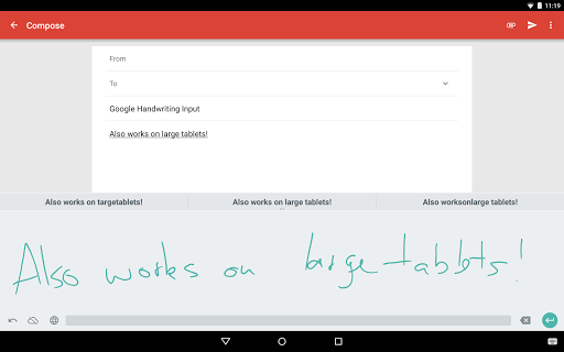 Google Handwriting Input - Image screenshot of android app