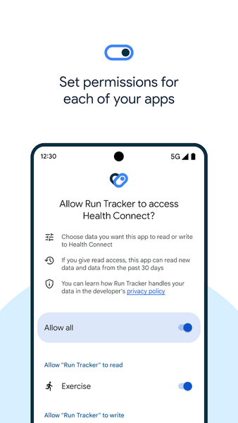 Health Connect (Beta) - Image screenshot of android app