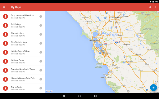 Google My Maps - Image screenshot of android app