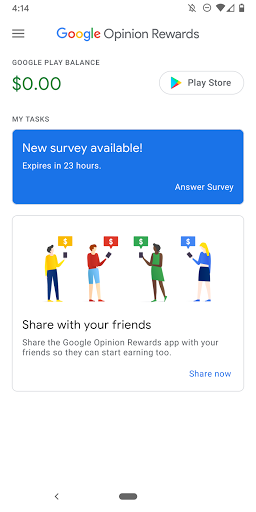 Google Opinion Rewards - عکس برنامه موبایلی اندروید