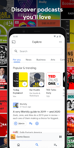 Google Podcasts - Image screenshot of android app