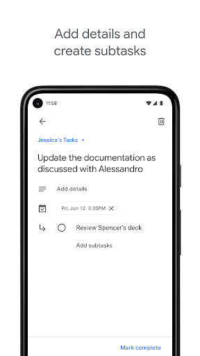 Google Tasks - Image screenshot of android app