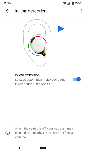 Google Pixel Buds - عکس برنامه موبایلی اندروید