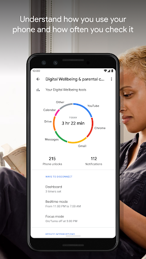 Digital Wellbeing – سلامت دیجیتال - عکس برنامه موبایلی اندروید