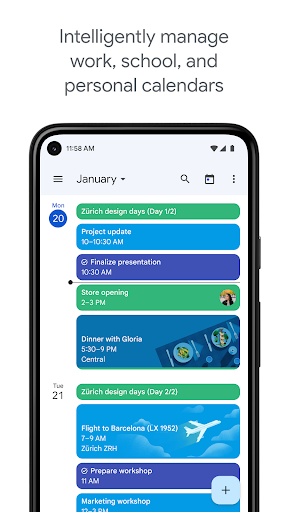 Google Calendar - عکس برنامه موبایلی اندروید