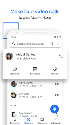Phone by Google - عکس برنامه موبایلی اندروید