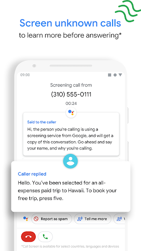 Phone by Google - عکس برنامه موبایلی اندروید