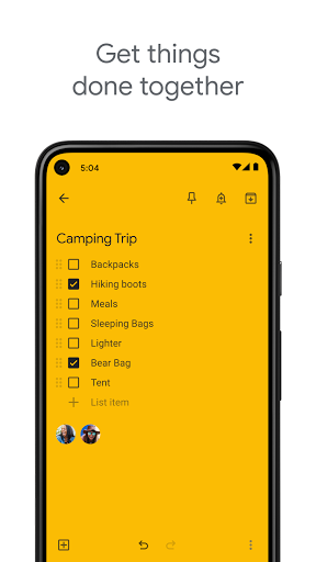 Google Keep - Notes and Lists - Image screenshot of android app