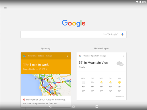 Google Now Launcher - عکس برنامه موبایلی اندروید