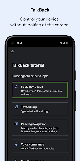 TalkBack - عکس برنامه موبایلی اندروید