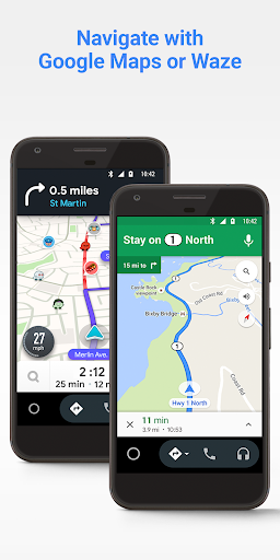 Android Auto - Image screenshot of android app