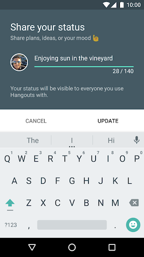 Hangouts - Image screenshot of android app