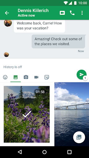Hangouts - Image screenshot of android app
