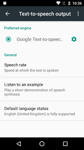Speech Recognition & Synthesis - Image screenshot of android app