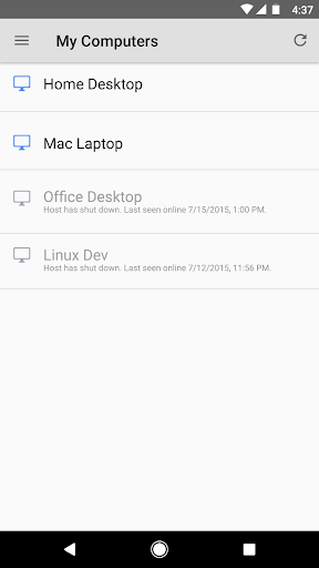 Chrome Remote Desktop - عکس برنامه موبایلی اندروید