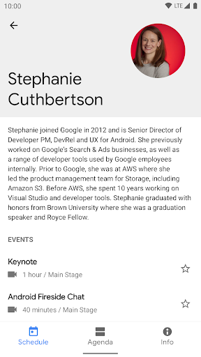 Android Dev Summit 2019 - Image screenshot of android app