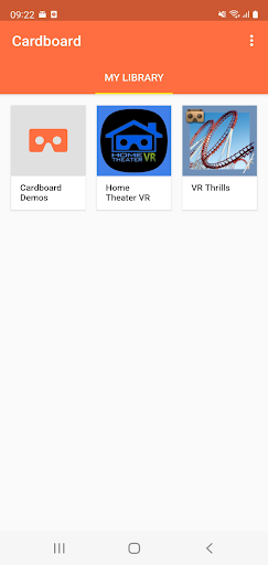 Cardboard - Image screenshot of android app