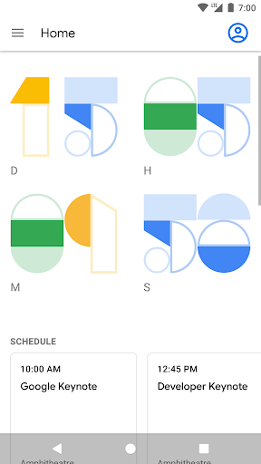 Google I/O 2019 - عکس برنامه موبایلی اندروید
