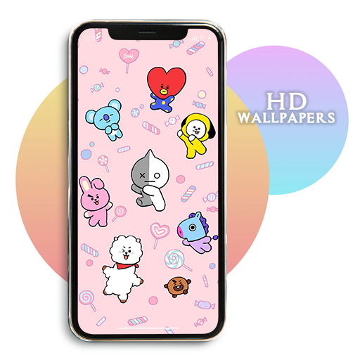 Cute BT21 Wallpapers HD Offline - Image screenshot of android app