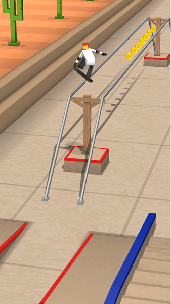 Skatepark Run - Gameplay image of android game