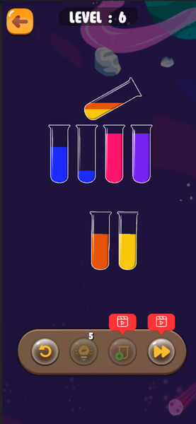 Colorful Water Sort - عکس بازی موبایلی اندروید