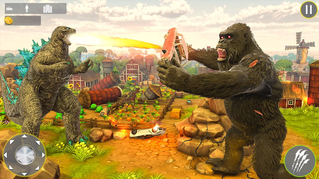 Gorilla king kong vs Godzilla - عکس بازی موبایلی اندروید